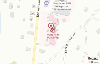 Улаганская районная больница на Больничной улице на карте