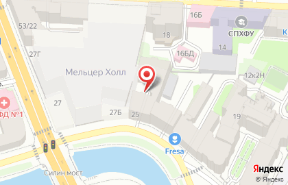 Участковый пункт полиции 43 отдел полиции Управления МВД Петроградского района на метро Петроградская на карте