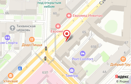 Банкомат Банк Санкт-Петербург на Суворовском проспекте, 65 на карте