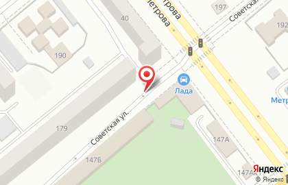 Лагуна на Советской улице на карте