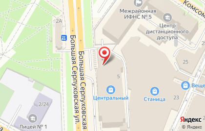 Туристическая компания Лига-Тур на Большой Серпуховской улице на карте