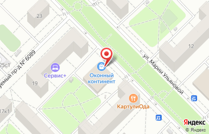 Производственно-монтажная компания Оконный Континент на метро Проспект Вернадского на карте
