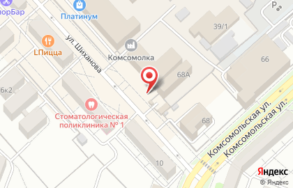 Терминал в Комсомольске-на-Амуре на карте