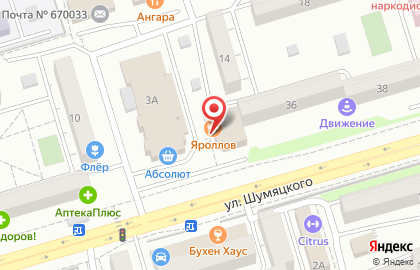 Фьюжн-ресторан ЯРоллов на Краснофлотской улице на карте