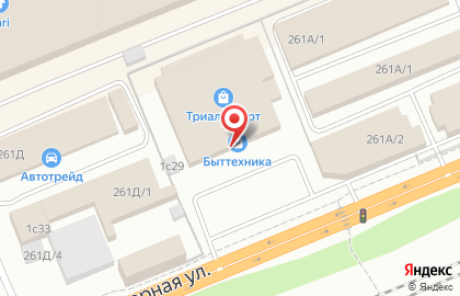 Специализированный спортивный магазин Триал-Спорт в Свердловском районе на карте