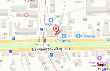 Водомат Vending Water на Баклановском проспекте на карте