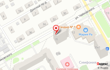 Киоск по продаже кондитерских изделий на улице Чайковского на карте