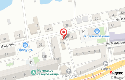 Продуктовый магазин в Калининграде на карте