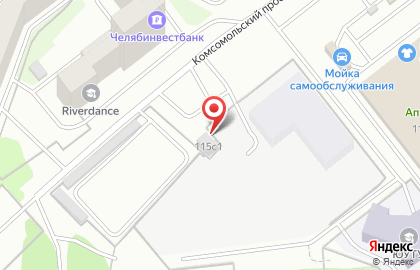 Магазин авторемонта Кузов Маркет на Комсомольском проспекте на карте