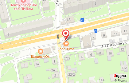 Киоск по продаже фастфуда Food Time на карте
