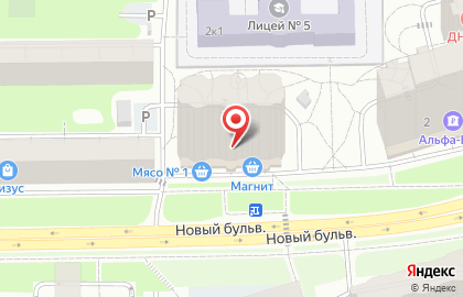 Магазин тканей и штор в Долгопрудном на карте