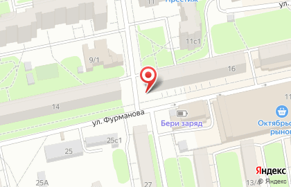 Кондитерский магазин Сластена на улице Фурманова на карте