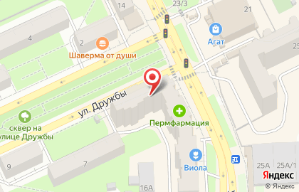 Аптека Планета Здоровья на улице Тургенева, 16 на карте