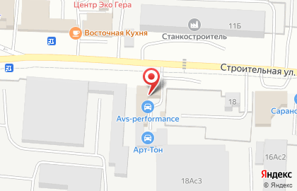 Автомойка на Строительной на карте