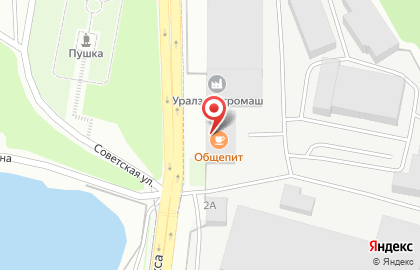 Столовая в Екатеринбурге на карте