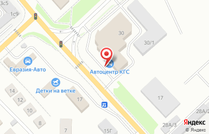 Шинный центр в Красноярске на карте