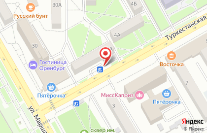 Аудиореклама от РА Медиа-тайм на Туркестанской улице на карте