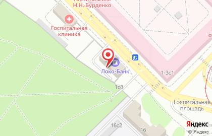 ЗАО КБ ЛОКО-Банк на Госпитальной площади на карте