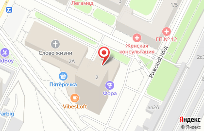 Драйв на улице Павла Корчагина на карте