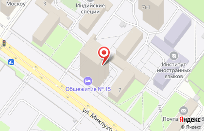 Российский университет дружбы народов в Москве на карте