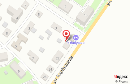 Автоэвакуатор на улице Карбышева на карте