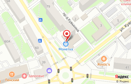 Магазин Монетка в Уфе на карте