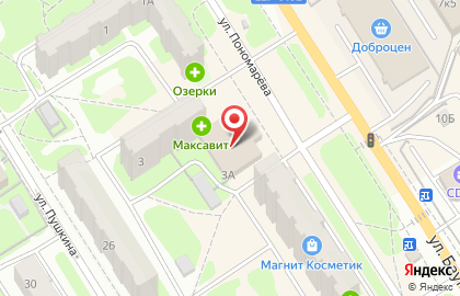 Ювелирный салон Агатес на улице Пономарёва на карте