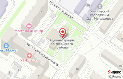 Администрация Октябрьского района в Октябрьском районе на карте