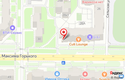 Салон евроштор на проспекте Максима Горького на карте
