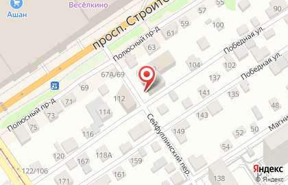 Торгово-производственная компания Полимерпласт в Железнодорожном районе на карте