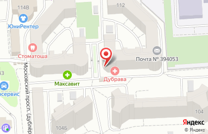 Компания по ремонту бытовой техники Сервис-Плюс Черноземья на Московском проспекте на карте