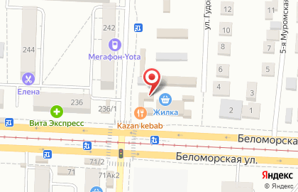 Билайн на Беломорской улице на карте