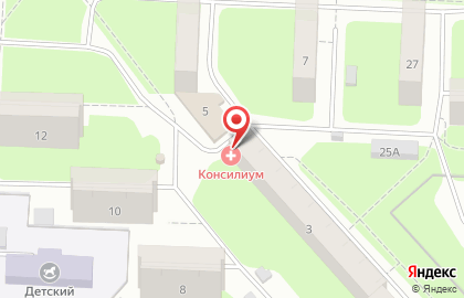 Медицинский центр Консилиум в Свердловском районе на карте