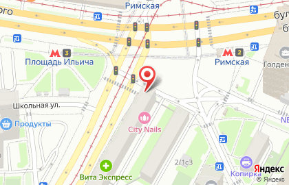 Ломбард Омега Плюс на площади Рогожской Заставы на карте