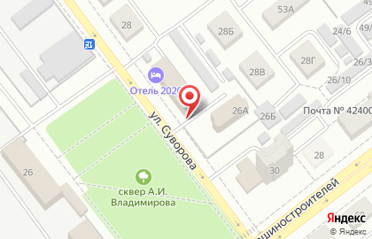 Орион на улице Суворова на карте