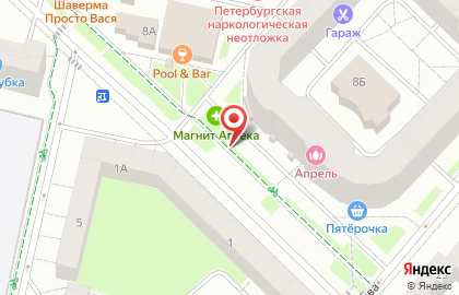 Магазин косметики и бытовой химии Магнит Косметик в Санкт-Петербурге на карте