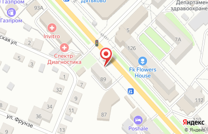 Киоск печатной продукции Союзпечать на Красноармейской улице на карте