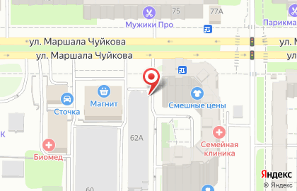 Многоуровневая платная парковка в Ново-Савиновском районе на карте