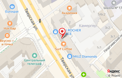 Ломбард Аурум на Тверской улице на карте