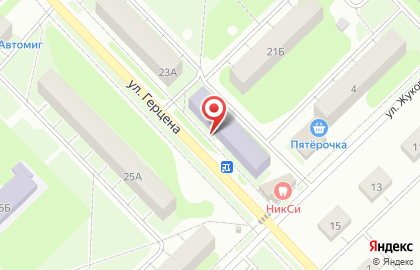 Общежитие в Кстово на карте