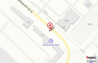 Шиномонтажная мастерская на дороге на Петро-Славянку, 7д на карте