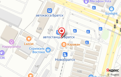 Киоск по продаже хлебобулочных изделий в Центральном районе на карте