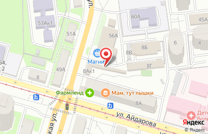 Кондитерский магазин Лакомка в Авиастроительном районе на карте
