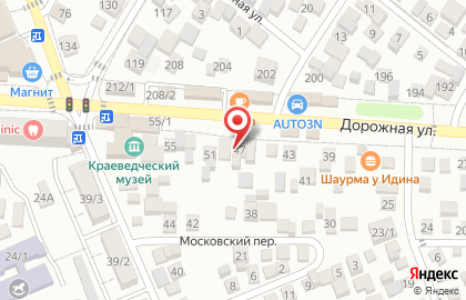 Шиномонтажная мастерская на Дорожной, 47 на карте
