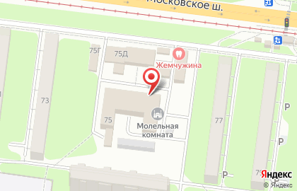 Супермаркет Пятёрочка на Московском шоссе, 75 на карте