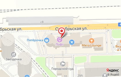 Салон Территория маникюра на Октябрьской улице на карте