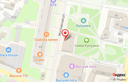 дом Свадьбы на Московской улице на карте