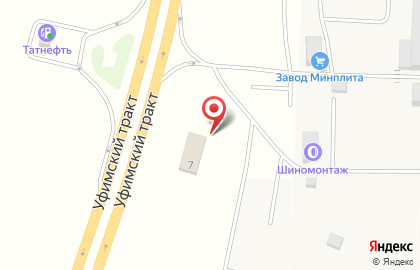 Шиномонтажный комплекс в Советском районе на карте
