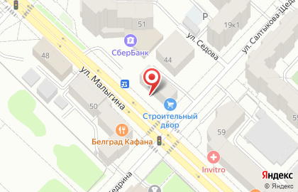 Бережная аптека на улице Малыгина на карте