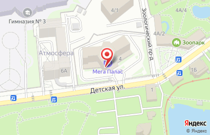 Стриптиз-клуб Mega Vip-Zone на карте